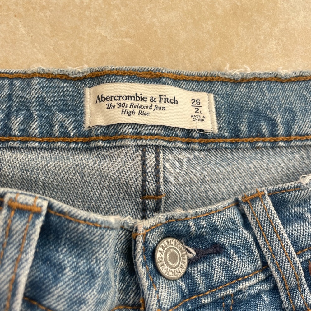 Abercrombie & Fitch High Rise Women Jeans - Light Blue - Picture 7 of 8